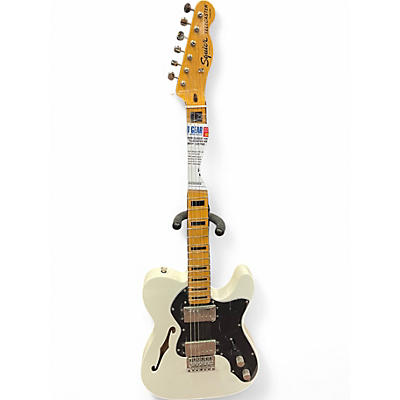 Used Squier Classic Vibe 70s Thinline Telecaster WHITE Hollow Body Electric Guitar