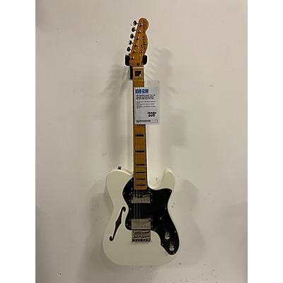 Squier Used Squier Classic Vibe 70s Thinline Telecaster White Hollow Body Electric Guitar