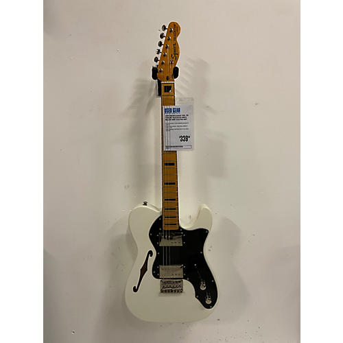 Squier Used Squier Classic Vibe 70s Thinline Telecaster White Hollow Body Electric Guitar White