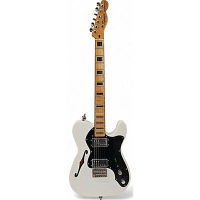 Squier Used Squier Classic Vibe 70s Thinline Telecaster White Hollow Body Electric Guitar