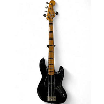 Used Squier Classic Vibe Jazz Bass Black Electric Bass Guitar