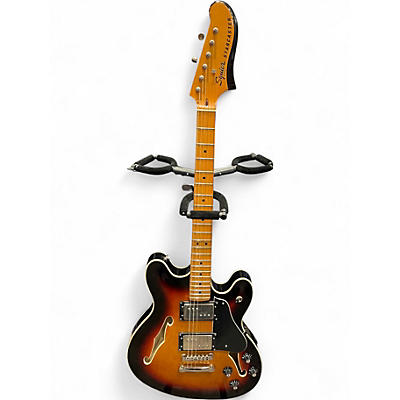 Used Squier Classic Vibe Starcaster 2 Color Sunburst Hollow Body Electric Guitar
