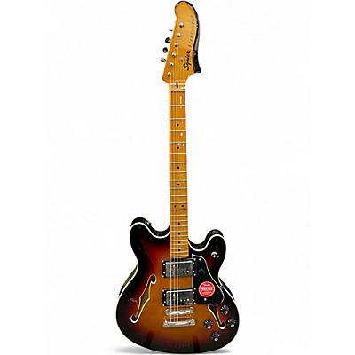 Used Squier Classic Vibe Starcaster 3 Color Sunburst Hollow Body Electric Guitar