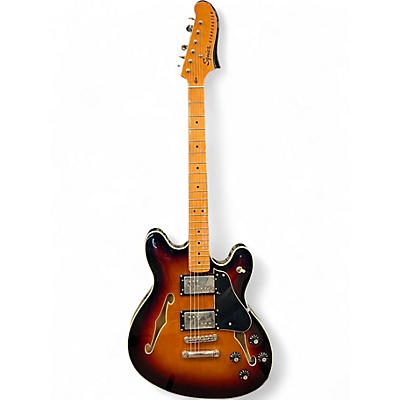 Used Squier Classic Vibe Starcaster 3 Color Sunburst Hollow Body Electric Guitar