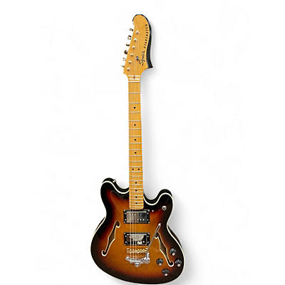 Used Squier Classic Vibe Starcaster Hollow 3 Tone Sunburst Hollow Body Electric Guitar