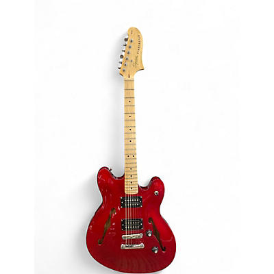 Used Squier Classic Vibe Starcaster Hollow Candy Apple Red Hollow Body Electric Guitar