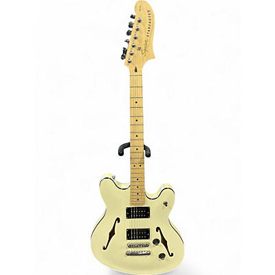 Used Squier Classic Vibe Starcaster Hollow White Hollow Body Electric Guitar