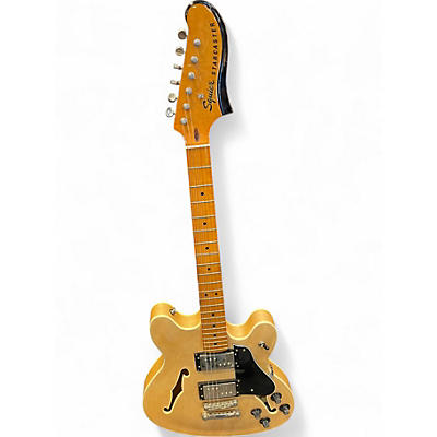 Used Squier Classic Vibe Starcaster Natural Hollow Body Electric Guitar