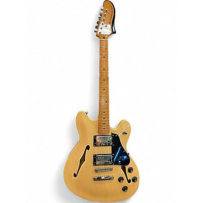 Used Squier Classic Vibe Starcaster Natural Hollow Body Electric Guitar