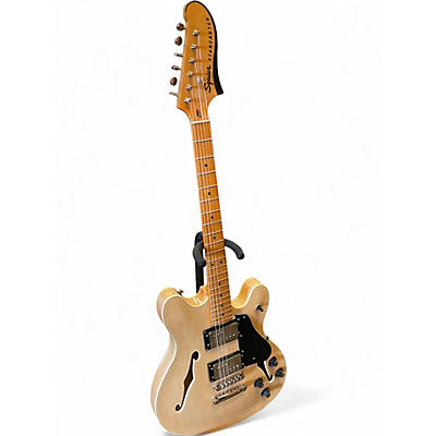 Used Squier Classic Vibe Starcaster Natural Hollow Body Electric Guitar