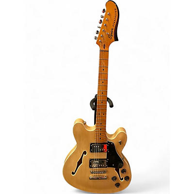 Used Squier Classic Vibe Starcaster natural Hollow Body Electric Guitar