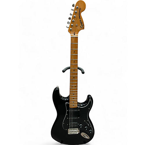 Squier Used Squier Classic Vibe Stratocaster Black Solid Body Electric Guitar Black