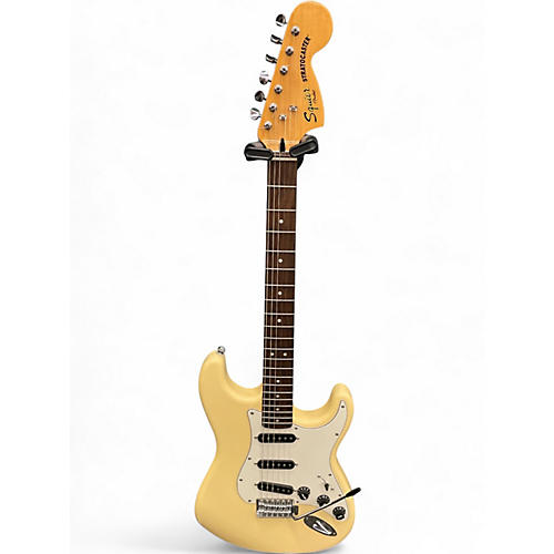 Used Squier Classic Vibe Stratocaster Blonde Solid Body Electric Guitar Blonde