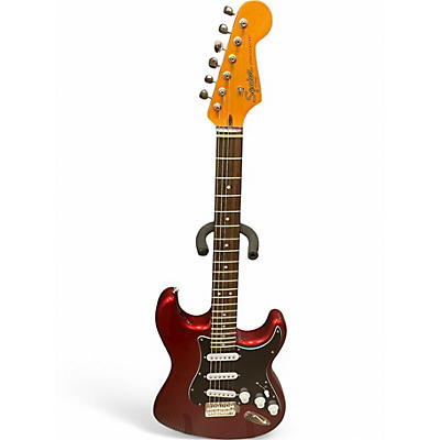 Used Squier Classic Vibe Stratocaster Candy Apple Red Metallic Solid Body Electric Guitar