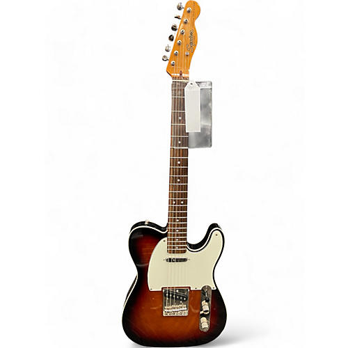 Squier Used Squier Classic Vibe Telecaster Custom 3 Tone Sunburst Solid Body Electric Guitar 3 Tone Sunburst