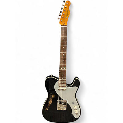 Used Squier Classic Vibe Telecaster Thinline Black Hollow Body Electric Guitar
