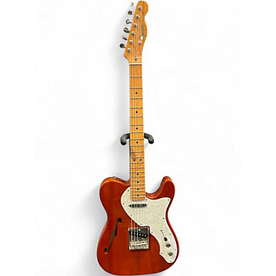 Used Squier Classic Vibe Telecaster Thinline Natural Hollow Body Electric Guitar