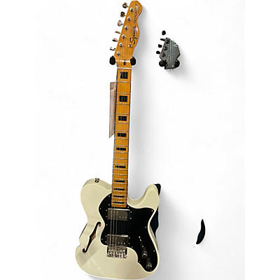 Squier Used Squier Classic Vibe Telecaster Thinline Olympic White Hollow Body Electric Guitar