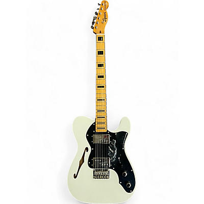 Squier Used Squier Classic Vibe Telecaster Thinline Olympic White Hollow Body Electric Guitar