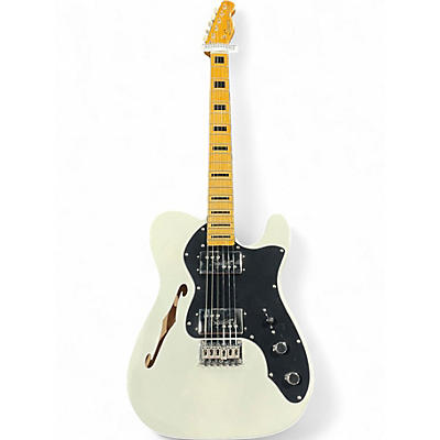 Used Squier Classic Vibe Telecaster Thinline Olympic White Hollow Body Electric Guitar