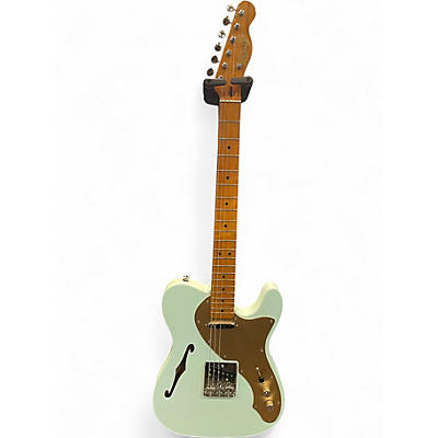 Used Squier Classic Vibe Telecaster Thinline Seafoam Green Hollow Body Electric Guitar