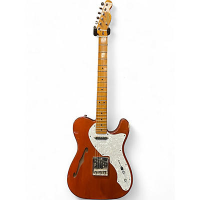 Used Squier Classic Vibe Telecaster Thinline trans copper Hollow Body Electric Guitar