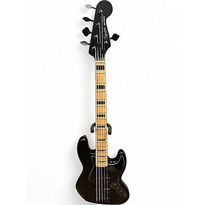 Used Squier Contemporary Active Jazz Bass Black Electric Bass Guitar