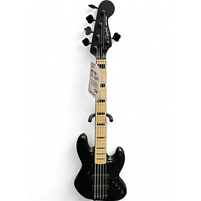 Squier Used Squier Contemporary Active Jazz Bass HH V Black Electric Bass Guitar