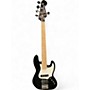 Used Squier Contemporary Active Jazz Bass HH V Black Electric Bass Guitar Black