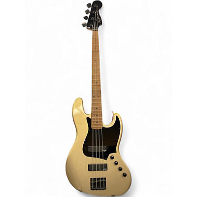 Used Squier Contemporary Active Jazz Bass Shoreline Gold Electric Bass Guitar