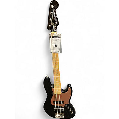Used Squier Contemporary Active Jazz Bass V Black Electric Bass Guitar