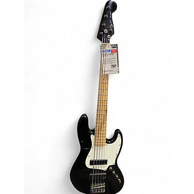 Used Squier Contemporary Jazz Bass 5 HH Black Electric Bass Guitar