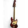Used Squier Contemporary Jazz Bass Candy Apple Red Electric Bass Guitar Candy Apple Red