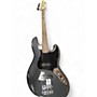 Used Squier Contemporary Jazz Bass Grey Electric Bass Guitar Grey