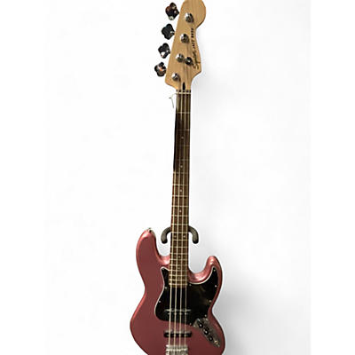 Used Squier Contemporary Jazz Bass Pink Electric Bass Guitar