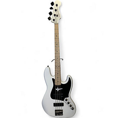 Used Squier Contemporary Jazz Bass White Electric Bass Guitar
