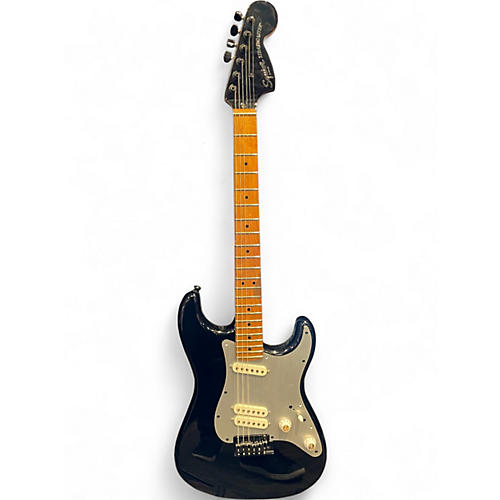 Used Squier Contemporary Stratocaster Black Solid Body Electric Guitar Black