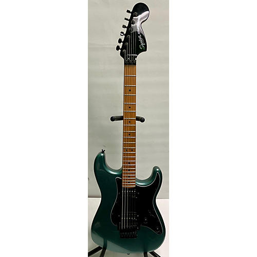 Squier Used Squier Contemporary Stratocaster HH Gunmetal Green Solid Body Electric Guitar gunmetal green