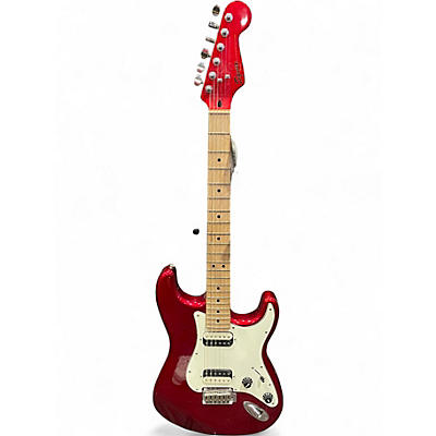 Used Squier Contemporary Stratocaster HH Red with Black Bevels Solid Body Electric Guitar