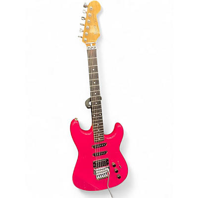 Used Squier Contemporary Stratocaster HSS Hot Pink Solid Body Electric Guitar
