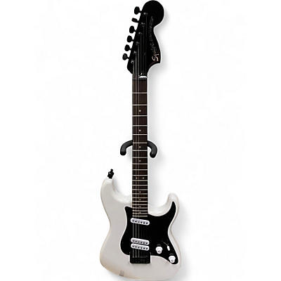 Used Squier Contemporary Stratocaster White Solid Body Electric Guitar