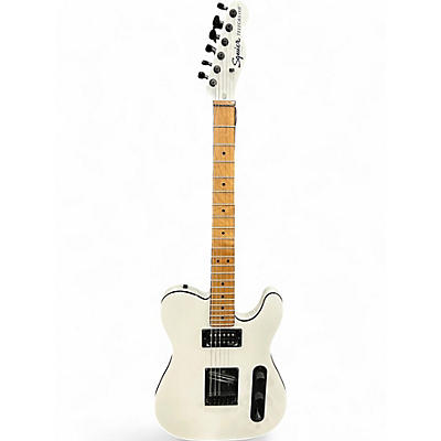 Used Squier Contemporary Telecaster HH Champagne White Solid Body Electric Guitar