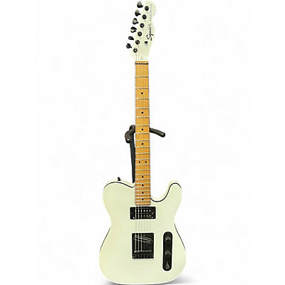 Used Squier Contemporary Telecaster HH Pearl White Solid Body Electric Guitar