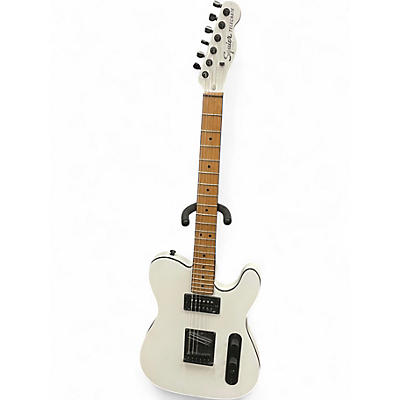 Used Squier Contemporary Telecaster HH White Solid Body Electric Guitar