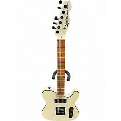 Used Squier Contemporary Telecaster HH white sparkle Solid Body Electric Guitar