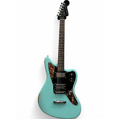 Used Squier Contemporary jaguar custom seafoam green Solid Body Electric Guitar