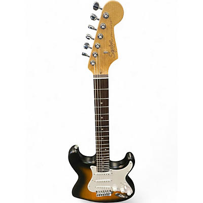Used Squier DEBUT STRATOCASTER STAIN 2 TONE SUNBURST Solid Body Electric Guitar