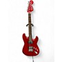 Used Squier DELUXE FAT STRATOCASTER Satin Red Solid Body Electric Guitar Satin Red