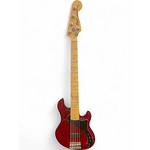 Used Squier DIMENSION BASS Cherry Electric Bass Guitar Cherry