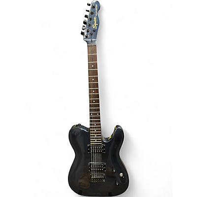 Used Squier DOUBLE FAT TELECASTER DELUXE Blue Solid Body Electric Guitar